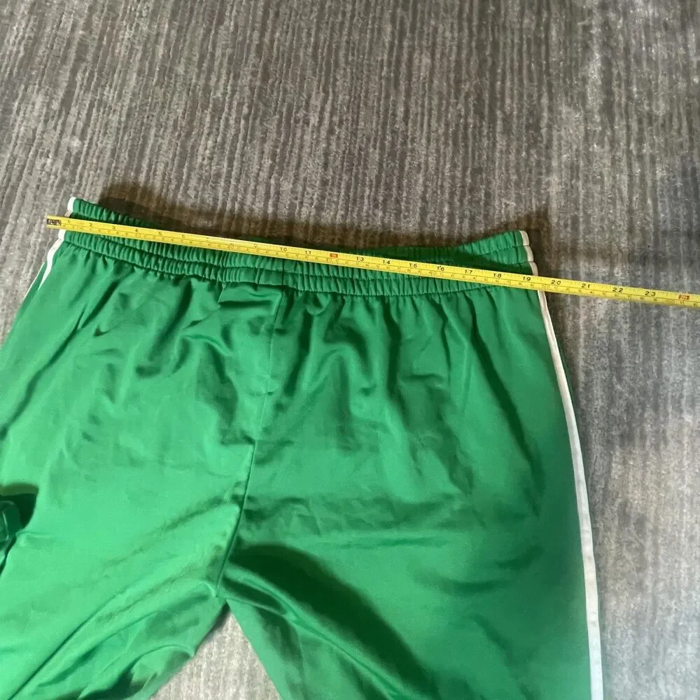 Adidas Firebird TP Track Pants Mens 2XL Green Originals 3 Stripe Zip Hem JD0184